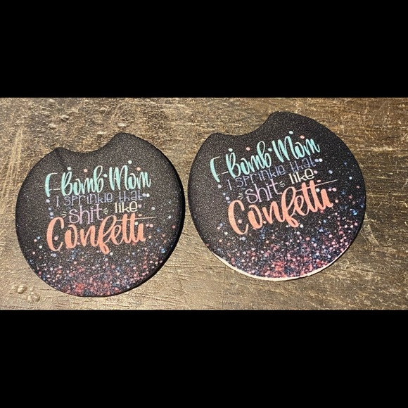 Neoprene car coasters - Picture 1 of 1